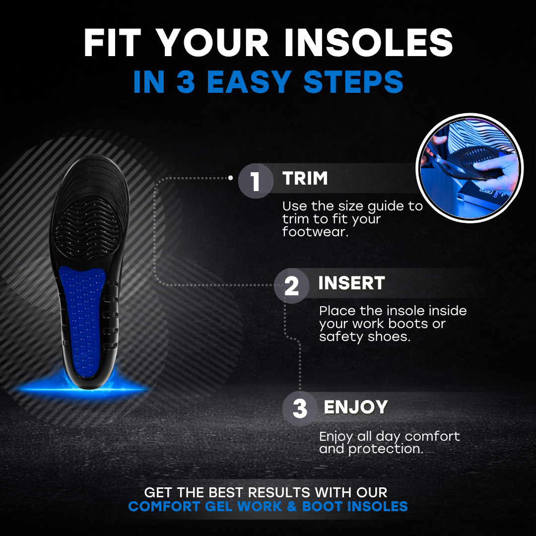 Comfort Gel Work & Boot Insoles